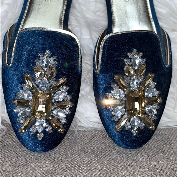 Khaadi Shoes | Khaadi Khaas Embellished Velvet Slides | Poshmark